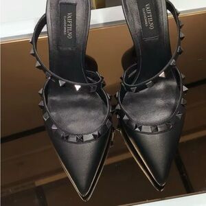 Valentino Black Studded Heels